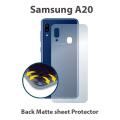 Samsung Galaxy A20 Back Matte Protector Soft Skin Sheet Soft Film Protection For Samsung Galaxy A20. 