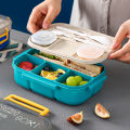Compartmented Lunch Box Stackable Bento Box Lunch Container Dishwasher Safe Modern Design 2 Compartments for Southeast Asian Buyers Healthy Portion Lunch Box. 