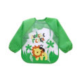 Little Moon Cute Animals Bib Cartoon Baby Bibs Waterproof Colorful Children Full Sleeve Bibs Children Apron Long Sleeve Feeding Bibs. 