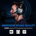 RGB Gaming Headphones 3.5mm With USB Earphone Surround Stereo Headphone for PC, PS4, Xbox One, Ergonomic Design Over Ear with Mic Professional Headset For Gaming - One Click Pick. 
