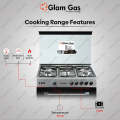 Glam Gas Cooking Range (Gas) Griller’S 34. 