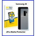2Pcs Samsung Galaxy J8 Back Matte Protector Soft Skin Sheet Soft Film Protection For Samsung GalaxyJ8. 
