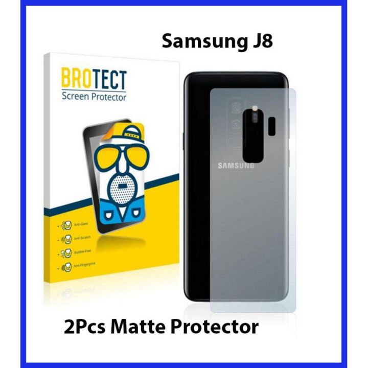 2Pcs Samsung Galaxy J8 Back Matte Protector Soft Skin Sheet Soft Film Protection For Samsung GalaxyJ8