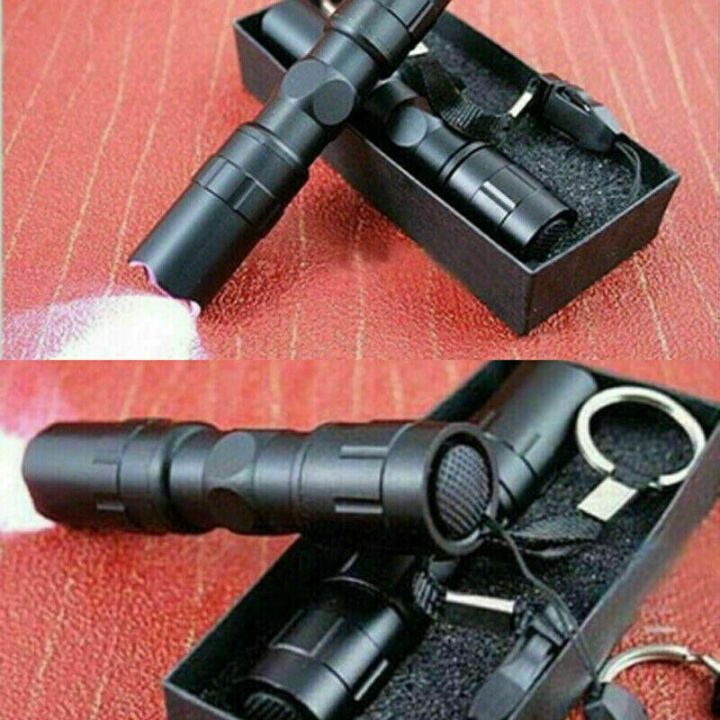 [Ready Stock] WESTON Sport Portable AA B-attery Flashlight 6061T Aluminum Alloy 60g Mini Glare Flashlight LED 2000 Lumens With Box