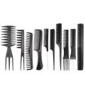 Julystar 10pcs Styling Tools Hair Care 10pcs/Set Professional Hair Brush Comb Salon Barber Anti-static Hair Combs Set. 