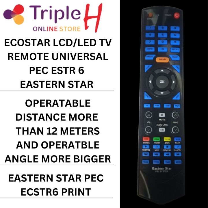 Ecostar%20Remote%20Control%20Original%20Eastern%20Star%20For%20Ecostar%20LCD/LED%20TVs%20Model%20PEC%20ECSTR%206%20Multi%20Color%20Soft%20Press%20Buttons%20%7C%20Triple%20H%20-%20Image%203