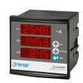 TENSE DJ-A96T THREE PHASE DIGITAL AC AMMETER PANEL METER. 