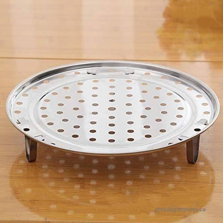 Stainless Steel Steamers Stand and Steamer Rack High Quality 8" 10" 12" inch Stainless Steel Steamer Rack Rack Insert Stock Pot Steaming Tray Kitchen Home for Steam chicken Roast Steamer machine