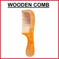 Hair Wooden Comb With Handle | Natural  Peach Handle Wood Comb | 100% Organic Wooden Hair Brush. 