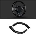 Universal Carbon Fiber Anti Slip Steering Wheel Easy Grips Trims New Style. 