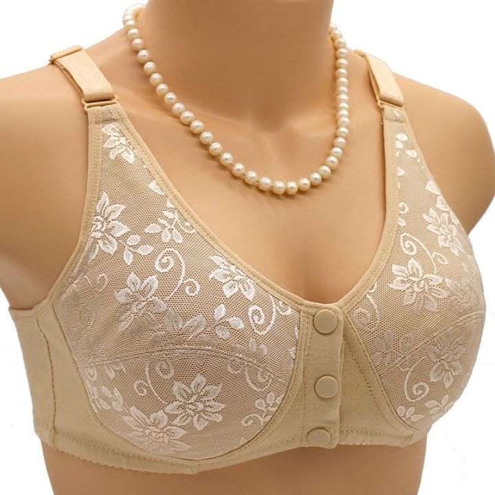 Front Open 3 Button Nursing Maternity Bra for Women's Non-Wired Non-Padded