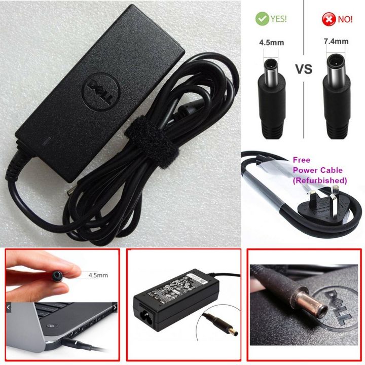 Dell_ 45W AC Adapter Laptop Charger 19.5V 2.31A Without Power Cable