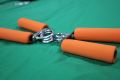 Anti-Slip Hand Gripper Waist Developer Heavy Grip Hand Grip Strength Training Tool Device Steel Plastic Sponge (1 Pair). 