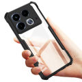 Quiberk for Infinix Note 40 4G Case Edge-Reinforced Shockproof Hard Transparent Phone Cover. 