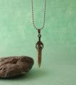 Al-Abbas Garments Unisex Necklace in Bronze Colour with Talwar Sign in Solid Metal. 