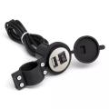 12V Waterproof Motorcycle Mobile Phone USB Charger Power Adapter Socket, Compatible with All Mobiles, Multicolor. 