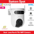 Ezviz H9C Camera Dual-Lens 2K+Pan & Tilt 360° Out door Wi-Fi Two Way Audio  Full Color VU Camera 3MP+3MP With Brand Warranty. 
