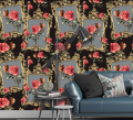 Golden Times Panels Design Wallpapers Non Self-adhesive (Roll size 0.53 x 9.5 meters). 