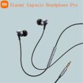 Original Xiaomi Capsule Headphone Pro Dual Dynamic Drivers 3.5mm Audio Jack Wired Control In-ear Mi Earphone with Microphone. 