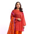 Maahru - Unstitched fabric for women - 2 Piece (Blended Lawn) - Sunset Radiance. 