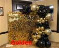 Shimmer Wall Backdrop Decorations Panel | Wedding, Birthday, Anniversary, Engagement & Bridal Shower Party Decor Panel (Champagne). 