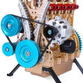 For Assembly car Realistic Educational Best gift Mini engine model Miniature size Resin ornaments Inline four- engine for Hobbyist Collectors Engine enthusiasts Home decoration Educational toys. 