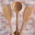 3Pcs Large Wooden Spoons Big Round Soup Spoon Ladle Long Handle Wood Dinner Spoon Set Tablespoon Wood Kitchen Utensils Tableware. 