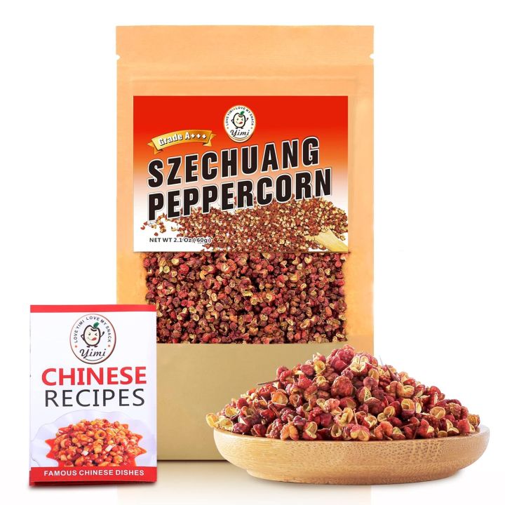 Sichuan Peppercorns 100g | Authentic Szechuan Pepper | Whole Red Hua Jiao | Tingling Numbing Spice for Hot Pot, Mapo Tofu | 100% Natural, No Additives