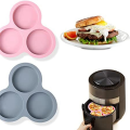 Silicone Air Fryer Egg Pan Reusable Air Fryer Egg Mold,Non-Stick Air Fryer Baking Pan,3 Cavity Silicone Muffin Pans 2Pc. 