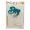 BOY CAKE TOPPER - BABY BOY CAKE TOPPER - CAKE DECORATION CAKE TOPPER. 