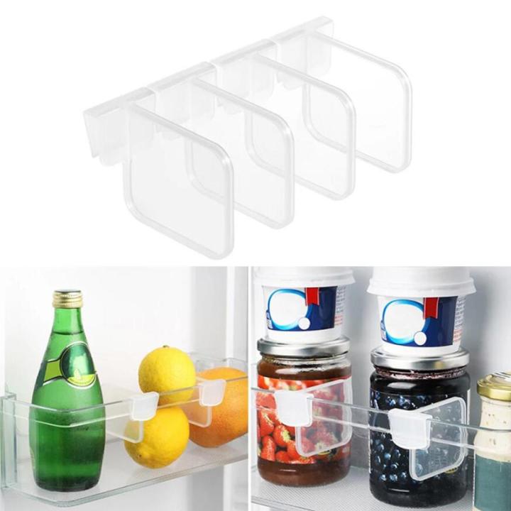 4Pcs Refrigerator Storage Partition Board Shelf Divider Sorting ...