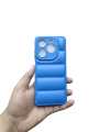 Itel P55 Back Cover Soft Puffer Down Jacket Camera Protection Phone Case. 