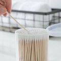 150Pcs Ear Cleaner Double End Wooden Grip Cotton Swab Bud Ear Wax Remover Picks White Ear Remover Ear Cleaning Remover Bud. 