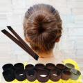 Wig Bun Hair Band Hairdressing Slap Bracelet Hair Band French Style Hair Curler Quick-Forming Bun Wig Hair Band. 