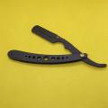 Shaving Razor Product Straight Cut Throat Razor in Black color with Stylish Leather Pouch. 