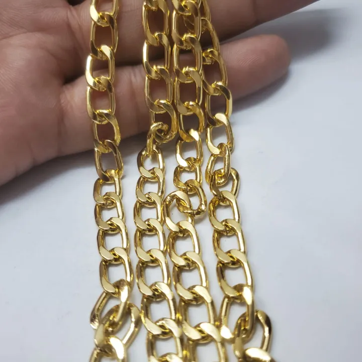 1%20Meter%20Bag%20Chain%20Strap%20-%20Gold/Silver,%208mm%20Width,%20Single%20Shoulder%20-%20Image%202