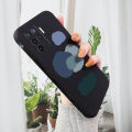 AMORVOR for OPPO F19 Pro A94 Reno5 F Back Cover Color Mixture Clouds Side design Soft Case Liquid Silicone Phone Cases. 