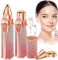 2 in 1 Rechargeable Women's Face Hair Remover Epilator for women Machine for Upper Lip, Chin, Eyebrow, Lips, Body, Arms Hair Remover for Women High Quality Pocket Sized Facial Hair Removal Machine. 