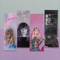Taylor Swift Black and pink Bookmarks - Pack of 4  - 15 x 5 cm. 