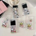 Cute Sanrio Pochacco KEROKERO KEROPPI Phone Case for Samsung Galaxy Z Flip 3 4 Z Flip 5 OPPO Find N2 Flip 5G PC Hard Back Cover. 
