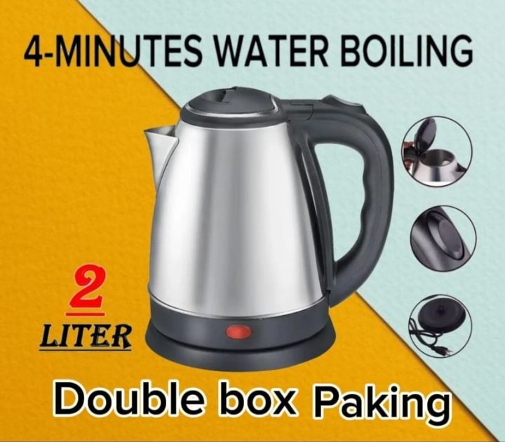 Automatic Electric Kettle (2.0 Liter) Stainless Steel 220V Electric Water Kettles Electric Kitchen Hot Water Kettle Appliances Electric Kettle Water Boiler 1500W