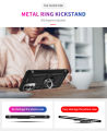 Lereach For Motorola MOTO G52 Mobile Phone Case TPU+PC Hard Ring Car Ring Bracket Shockproof Back Cover. 