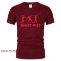 Shot put printed crew neck T-shirts men summer new fashion casual short sleeve cotton t shirt hip hop male sporting tops tees. 