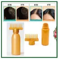 Hair Oil Bottle With Comb | Best For Dandruff & Hair Fall | Anti Lice Comb | Imported Multipurpose Applicator |. 