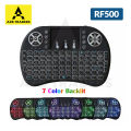 RF500 - Mini Wireless Keyboard - 7 Colors Backlit - For Android Tv Box and Televisions. 