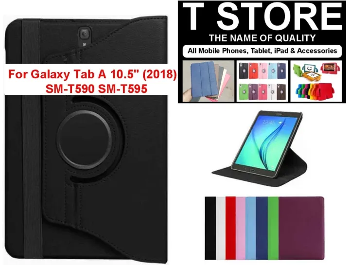 New%20Durable%20PU%20Leather%20Case%20for%20Samsung%20Galaxy%20Tab%20A%2010.5%202018%20SM-T590/T595%20with%20Rotating%20Stand%20&%20Microfiber%20Lining%20-%20Image%202