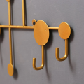 Nordic Cast Iron Dots Wall Hooks Antique Finish Metal Clothes Hanger Rack Wall Hook for Room Decor Wall Mounted Hook Hanging Shelf Rack for Key Holder Charging USB Cable Key Customized by ZMT Traders. 