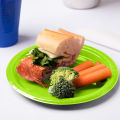Surprise Buffet Plate 10  inch Pastal Food Grade Plastic Pack of 2 Pieces  Round Shape Serving Dinner Plates. 