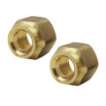 Pack Of 3 Brass Flare Nut 1/2" Nuts HVAC Brass Nut 1/2 Inch Heavy Duty Brass Fittings AC Parts NUT 1/2inch. 