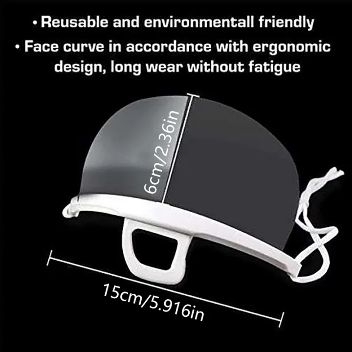 5pcs/batch%20Of%20Transparent%20Masks%20Permanent%20Anti-fog%20Catering%20Food%20Hotel%20Chef%20Waiter%20Plastic%20Kitchen%20Restaurant%20Anti-spitting%20Mask%20-%20Image%202